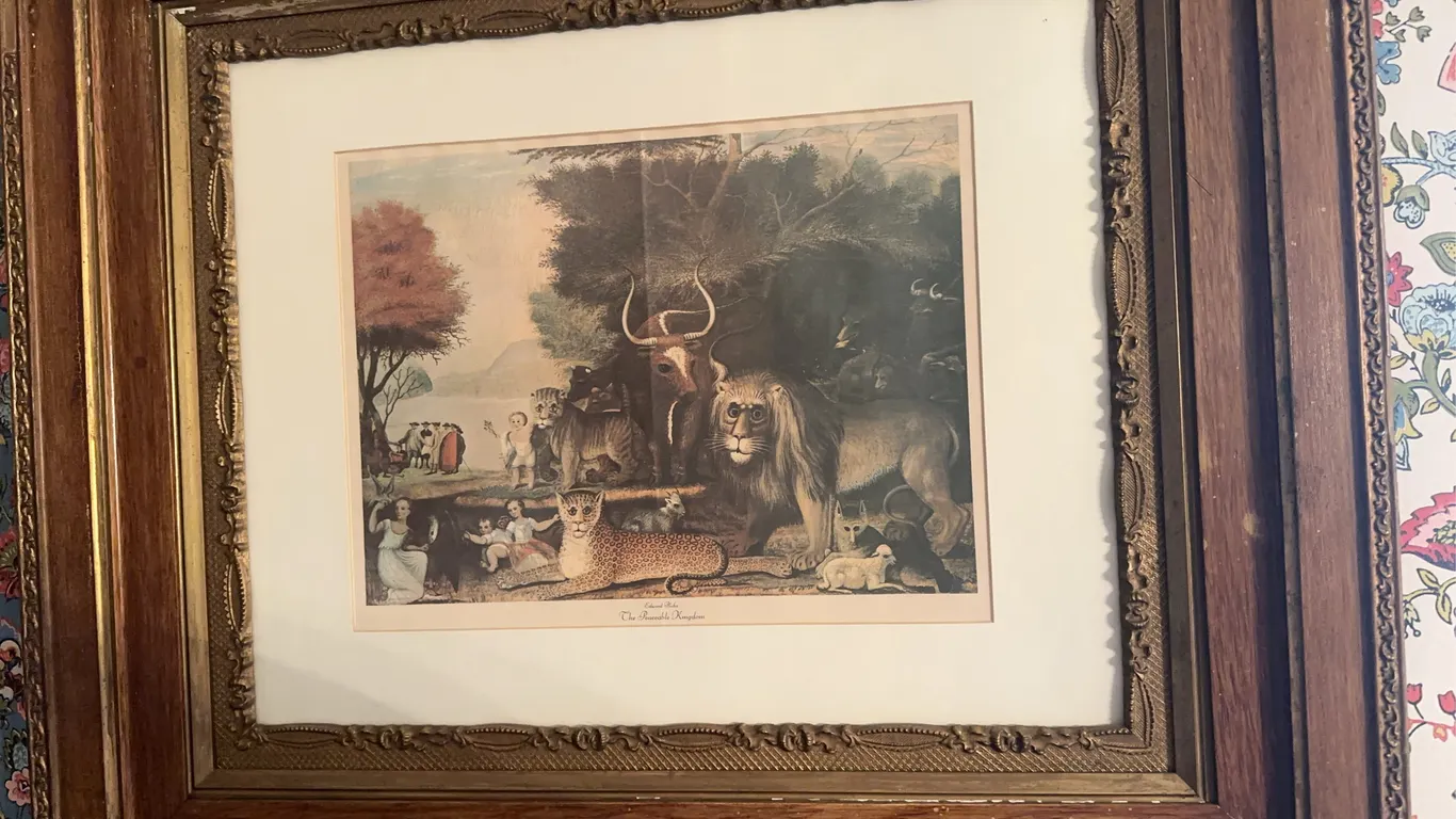 Vintage print – The Peaceful Kingdom – Edward Hicks