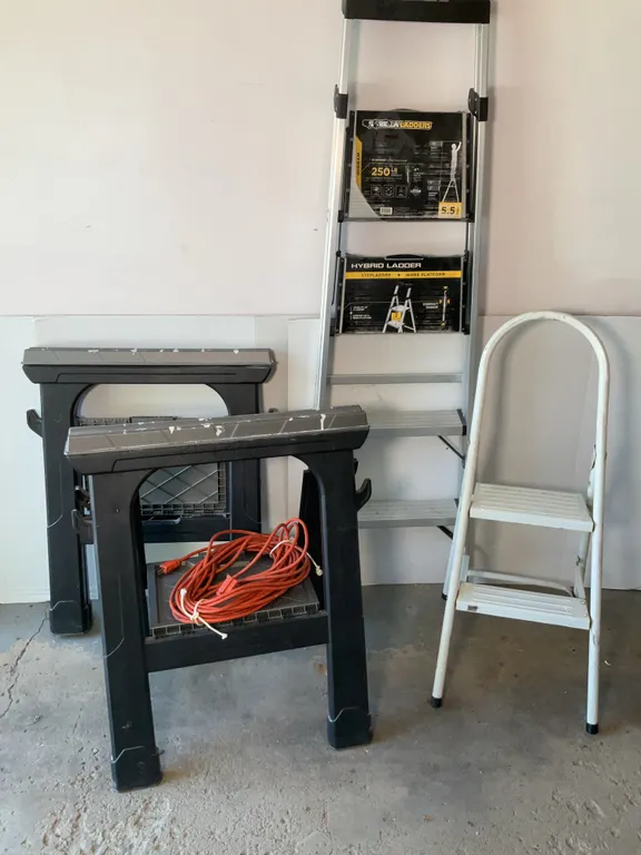 Sawhorses, Step Ladder, Step Stool & Extension Cord