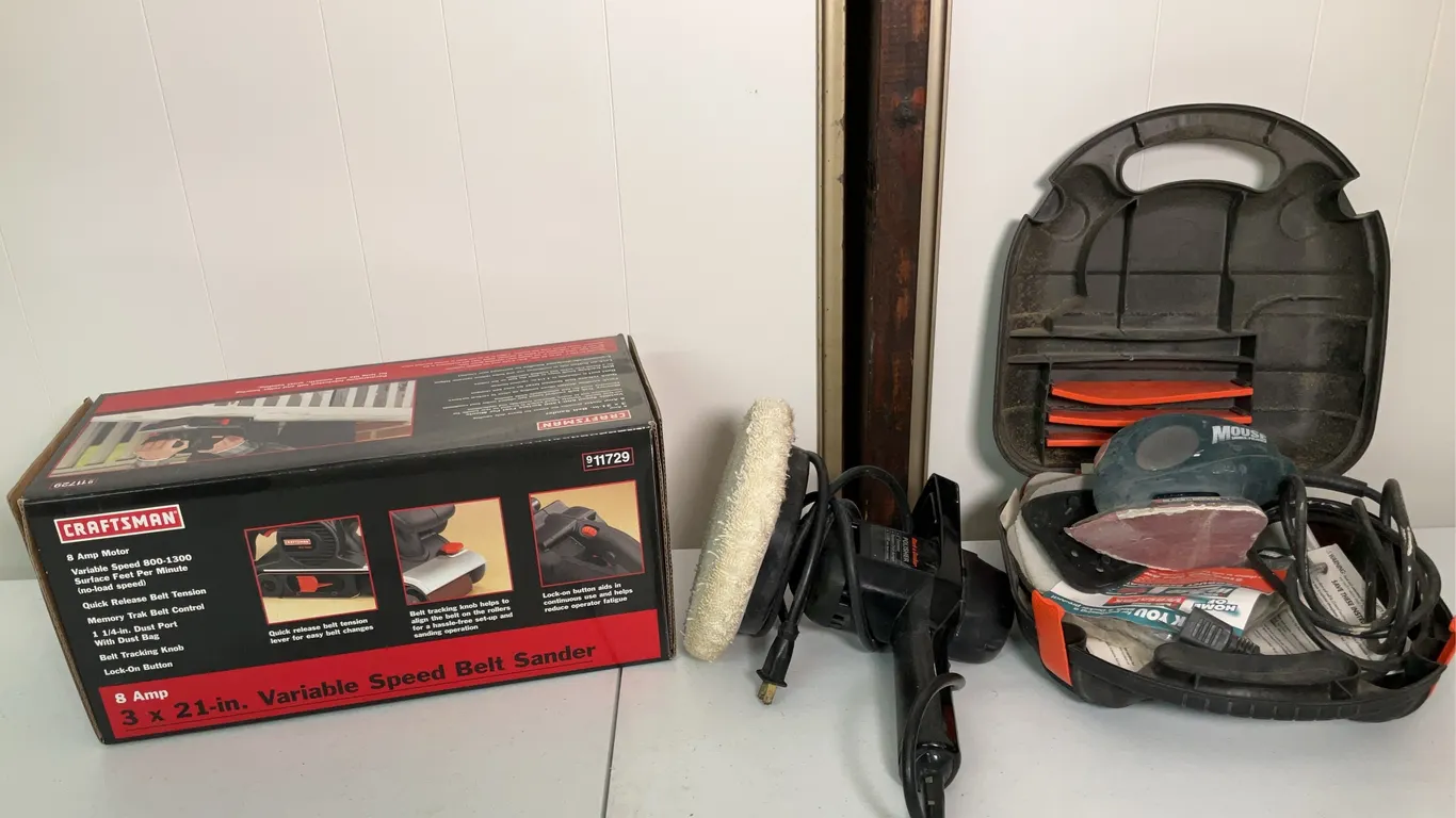Craftsman Belt Sander, Black & Decker Polisher & Mouse Sander