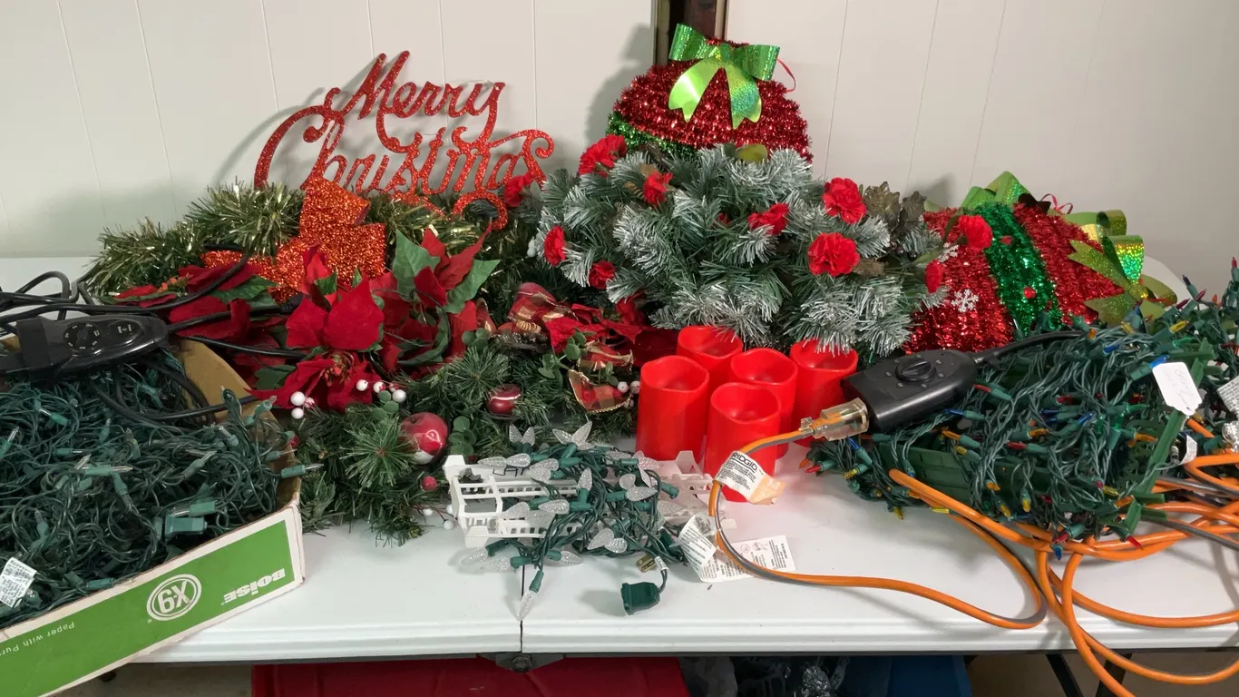 Christmas Decor, White Lights, Multi Color Lights, Timer Extension Cords, Garland & More