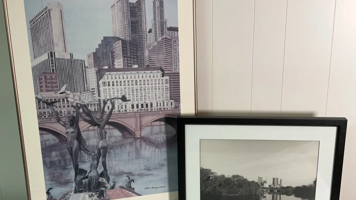 Framed Columbus Landscape Photos, 1986