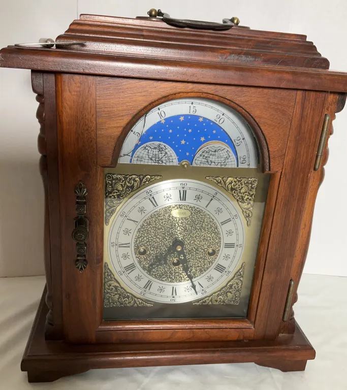 Vintage Emperor Wooden Mantle Clock