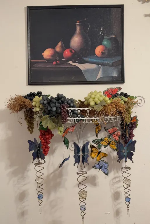 Framed Fruit Still Life with Grape & Butterfly Wall Décor Collection