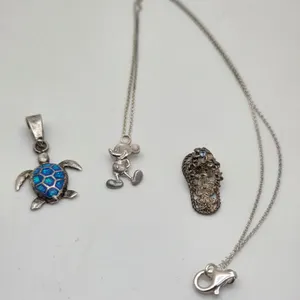Sterling Silver Pendants Necklace