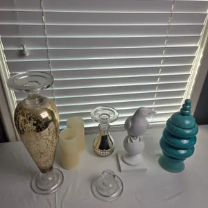 Candle Holder, electric candles and decor