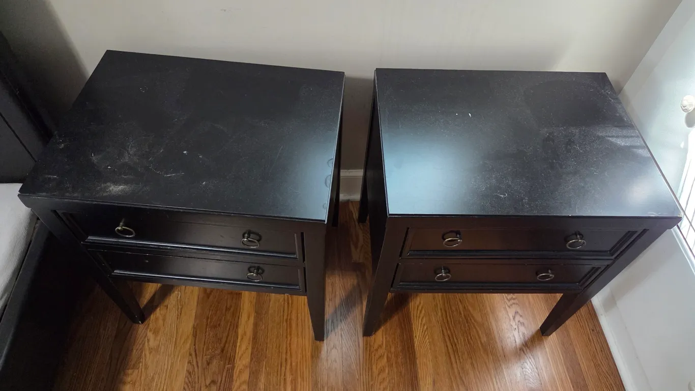 Pair of matching endtables