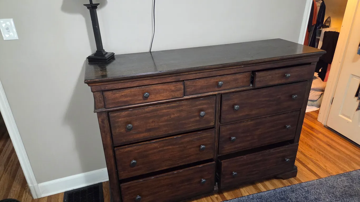 Large Dresser with lamp
