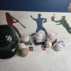 Baseball related items including signed balls
