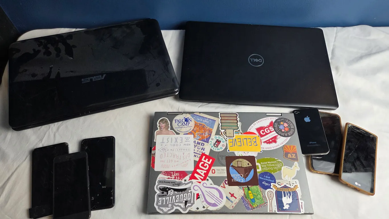 Laptop computers and cell phone