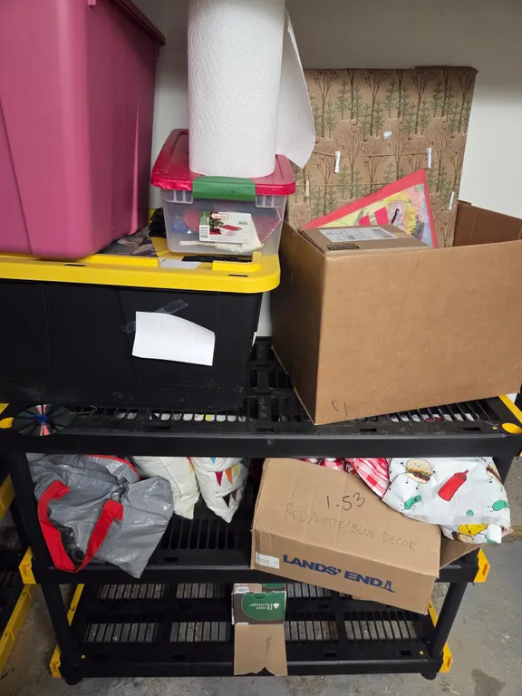 Shelving and contents
