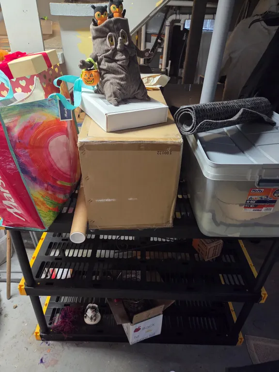 Shelving and contents