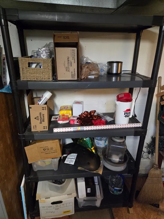 Shelf and contents