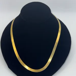 Sterling Vermeil Herringbone Necklace