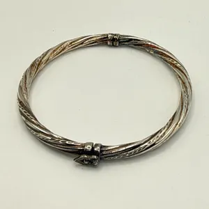 Sterling Silver Hinged Bracelet