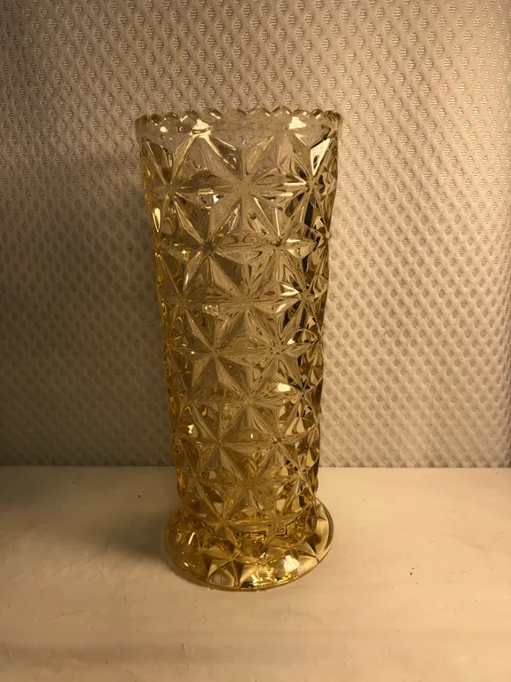 Large Amber Vase “EAPG?”