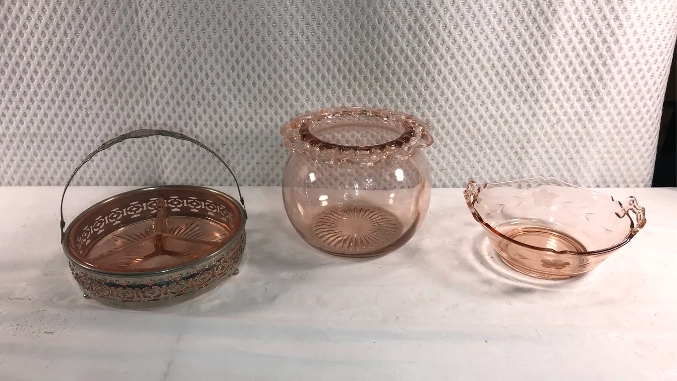 Pink Depression Glass