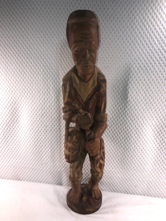 Hand Carved Caribbean Folk Art Piece