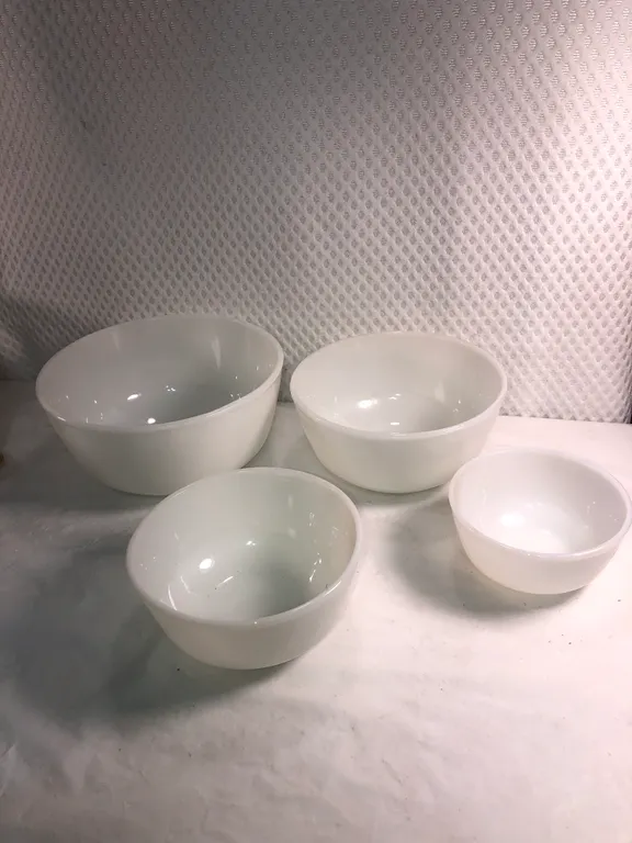 Vintage Fire King Graduated Mixing Bowls in Original Packaging