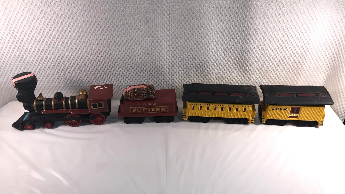 McCormick Whiskey Decanter Train Set Manufactured by McCoy Pottery in 1969-1970