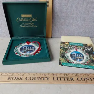 1997 Longaberger Holiday Ornament "Caroling In Dresden" A Longaberger Hometown Christmas