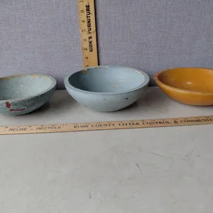3 Wood Bowls