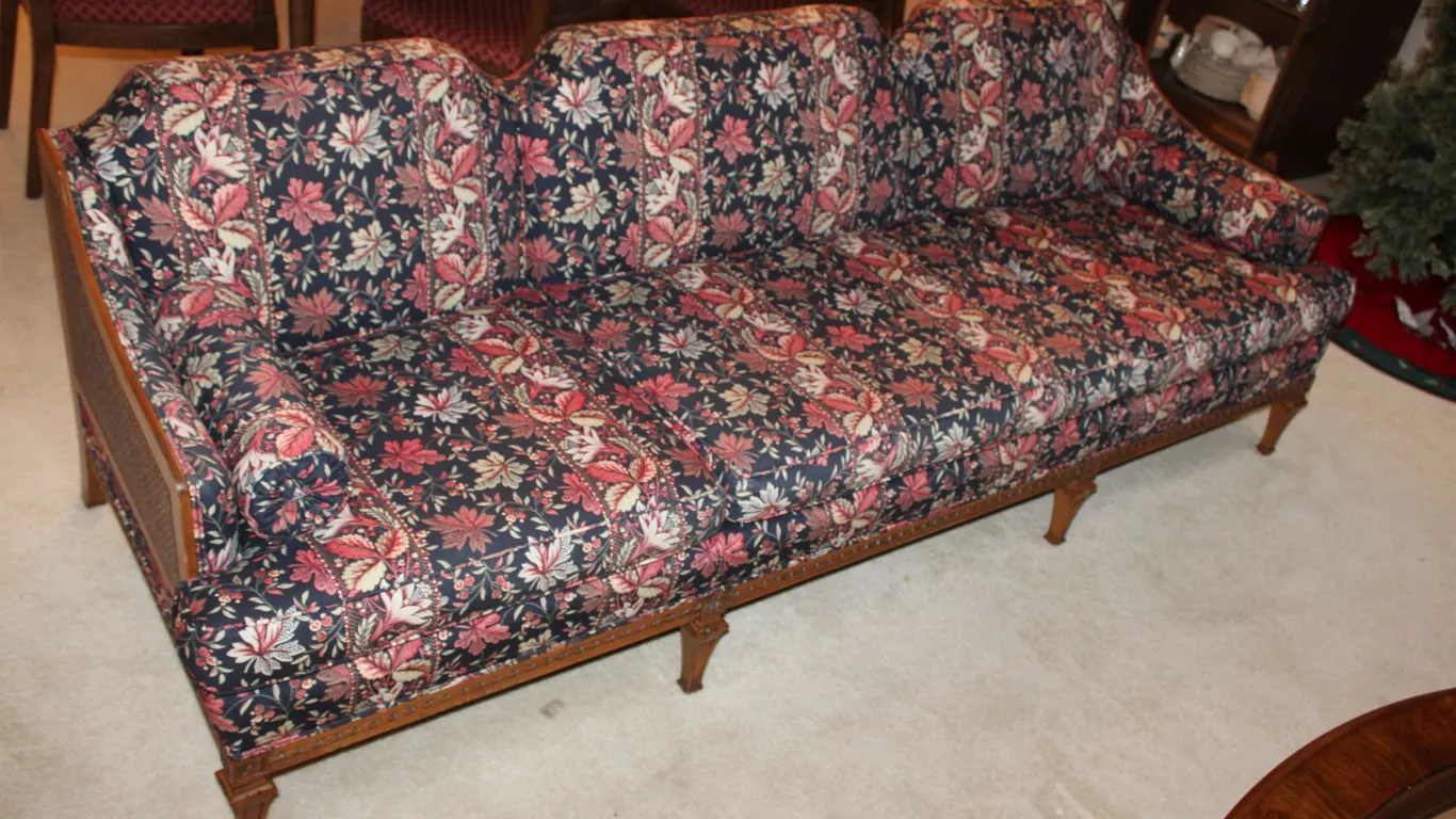 Floral Upholstered Sofa