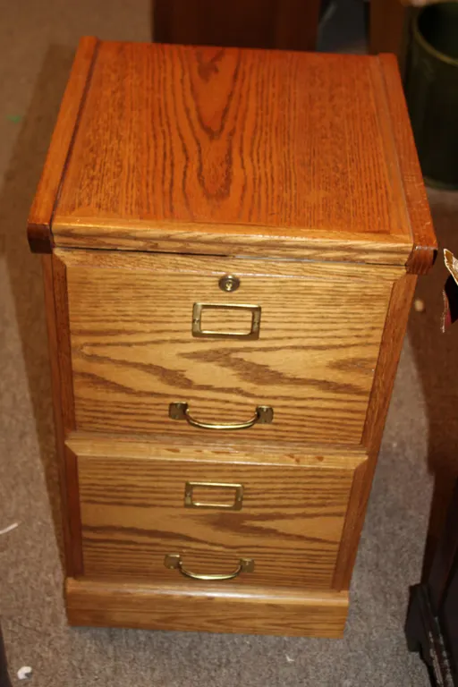 Oak Filing Cabinet