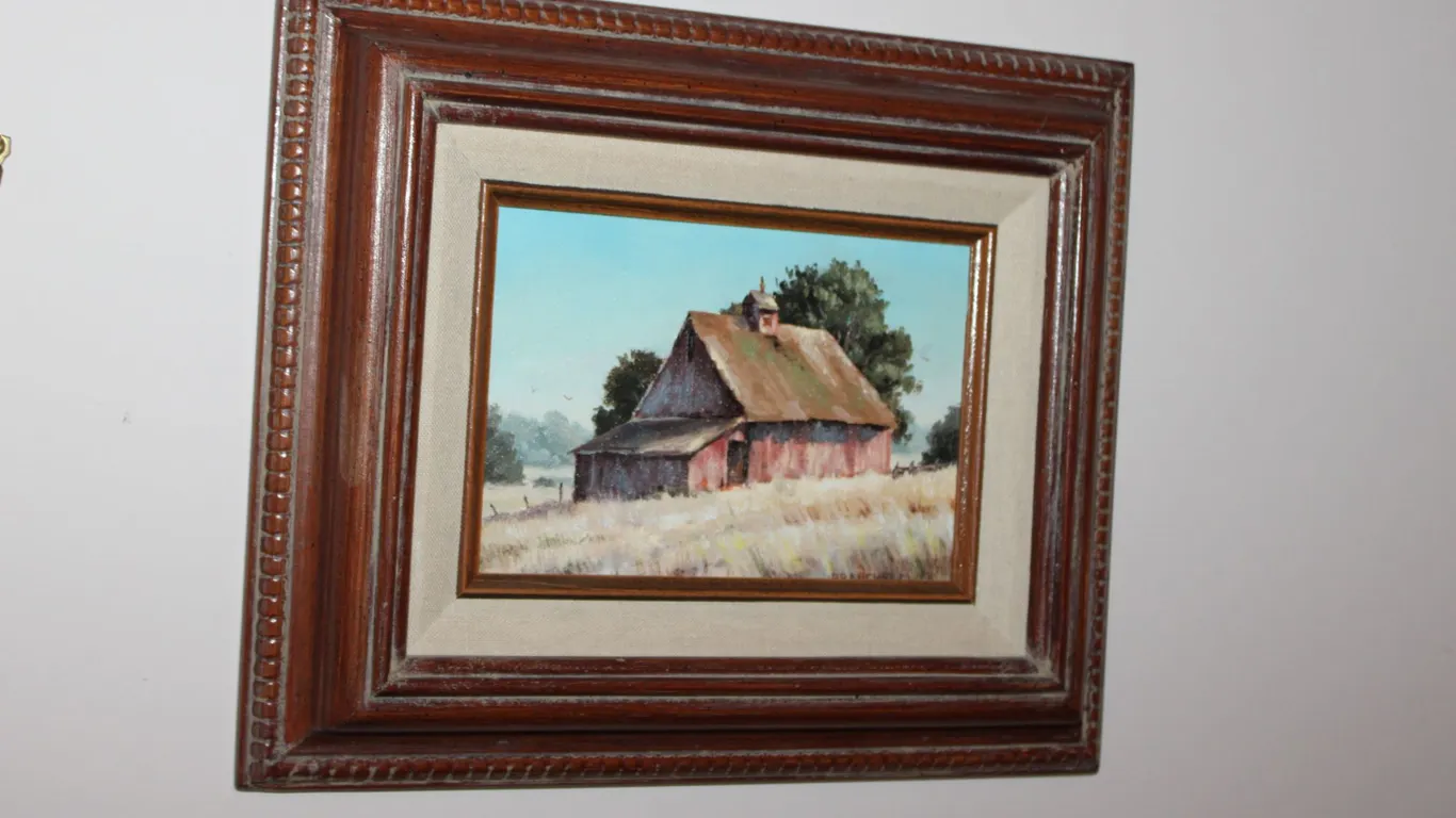 Barn Landscape Painting