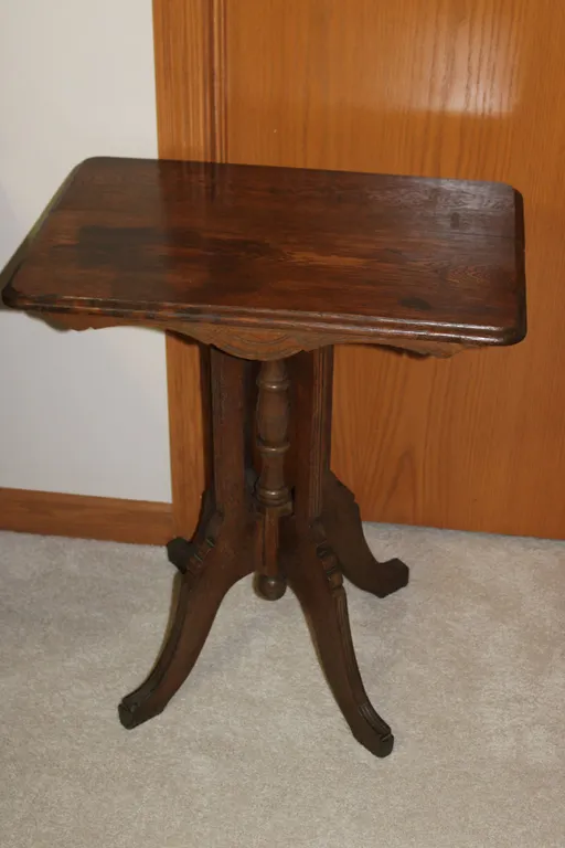Antique Pedestal Side Table