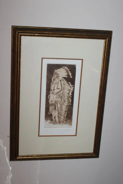 D. Huches Native American Art Print