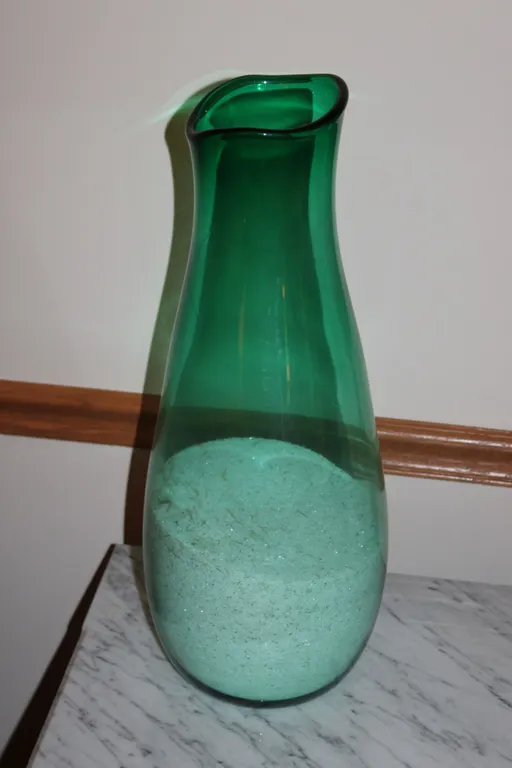 Green Art Glass Vase