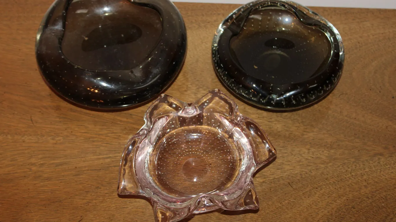 Art Glass Ashtrays