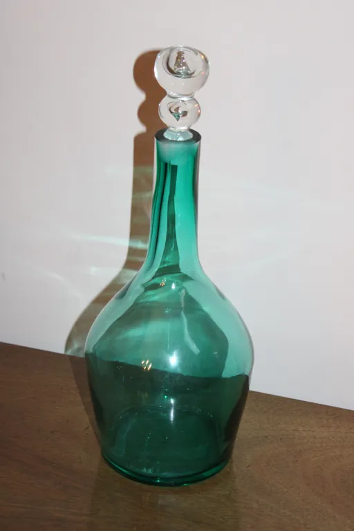 Green Glass Decanter