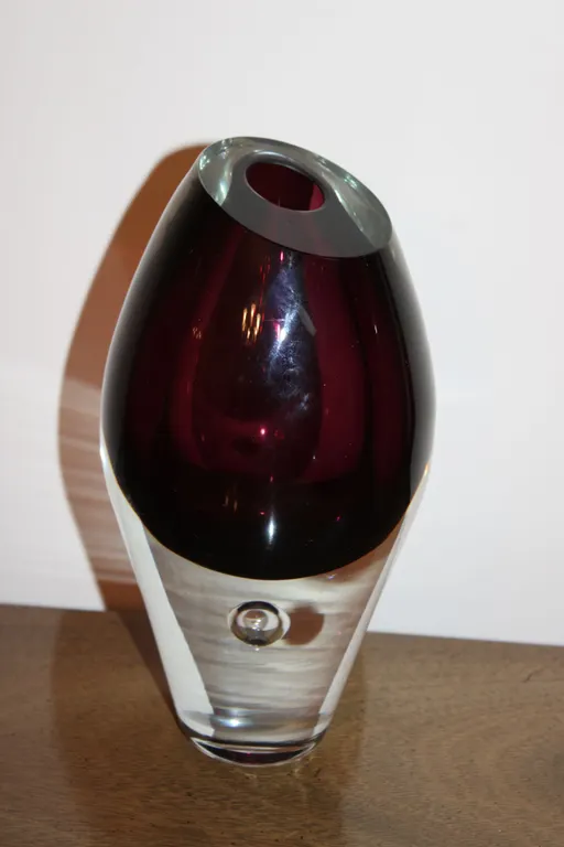 Purple Art Glass Vase