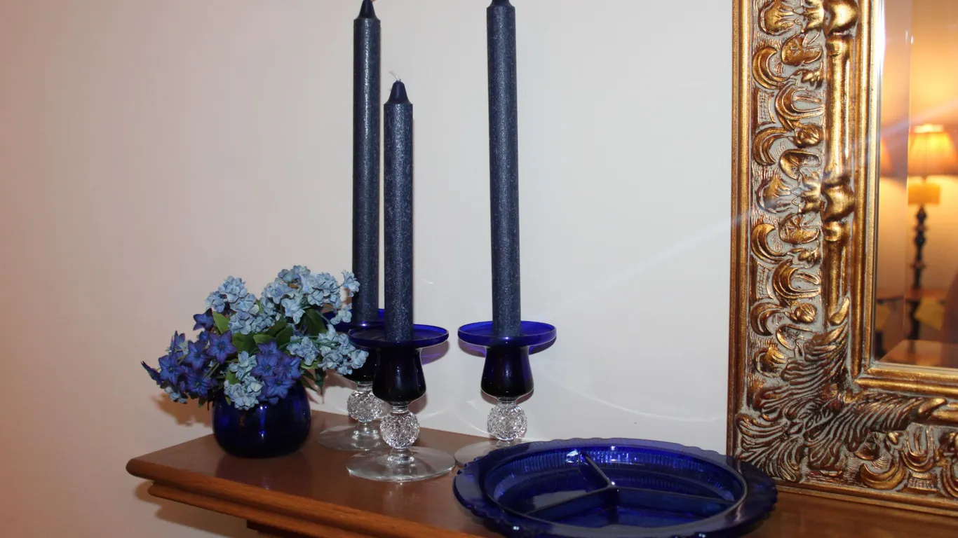 Cobalt Blue Glass Décor