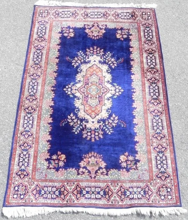 HAND KNOTTED PERSIAN STYLE WOOL AREA RUG / CARPET