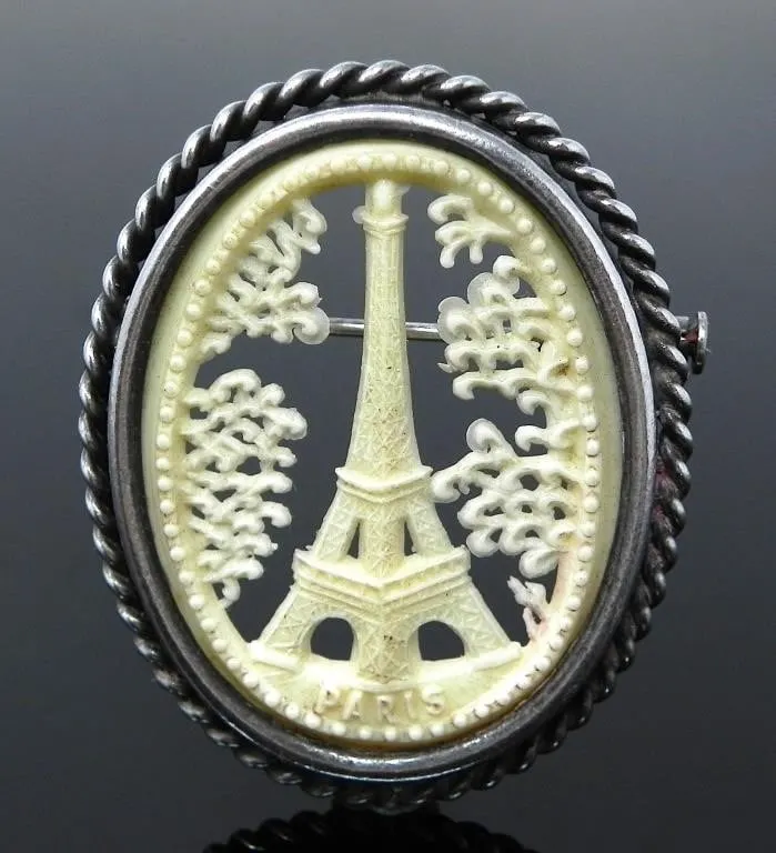 VINTAGE SILVER SOUVENIER BROOCH 4.95g