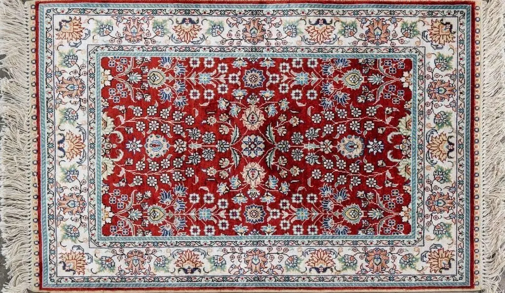 TRADITIONAL HAND KNOTTED TURKISH SILK RUG