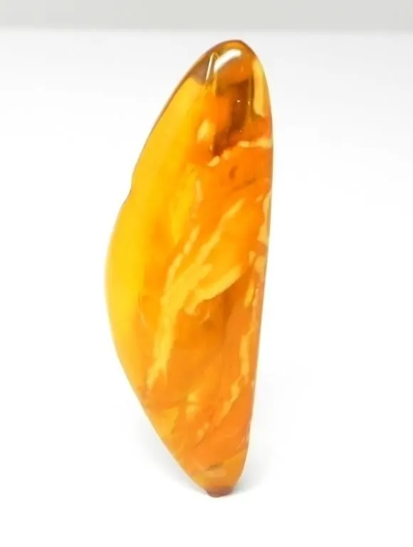 POLISHED AMBER TIE CLIP 6.57g