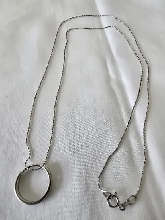 14K Necklace with 10K diamond Earring Pendent