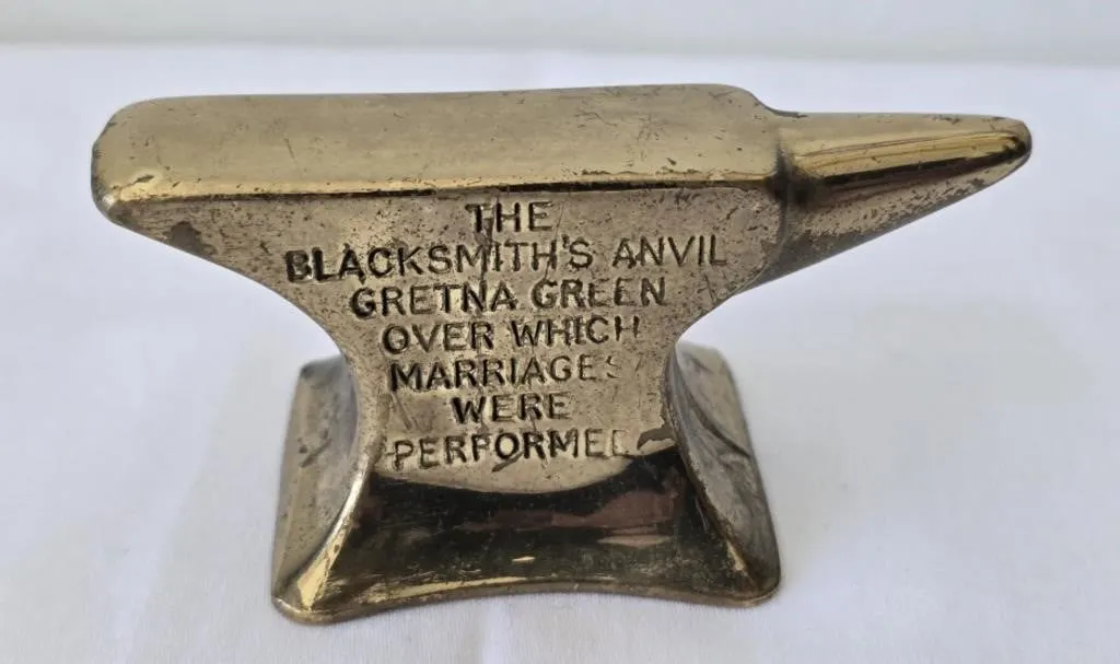 Miniature Brass Anvil