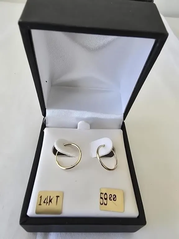 14k gold keeper earrings
