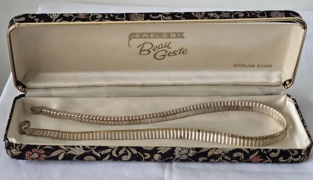 Vintage Choker 15" Reversible 925 Sterling Silver