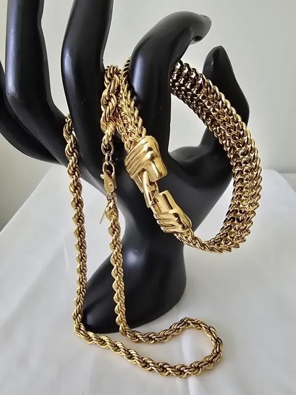 Signed Monet Necklace and Bracelet