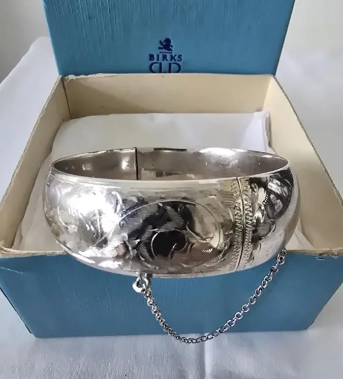 Vintage Forstner Sterling Silver Bangle Bracelet