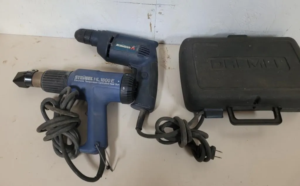 Mastercraft 3/8 Drill, Cordless Dremel, Steinel