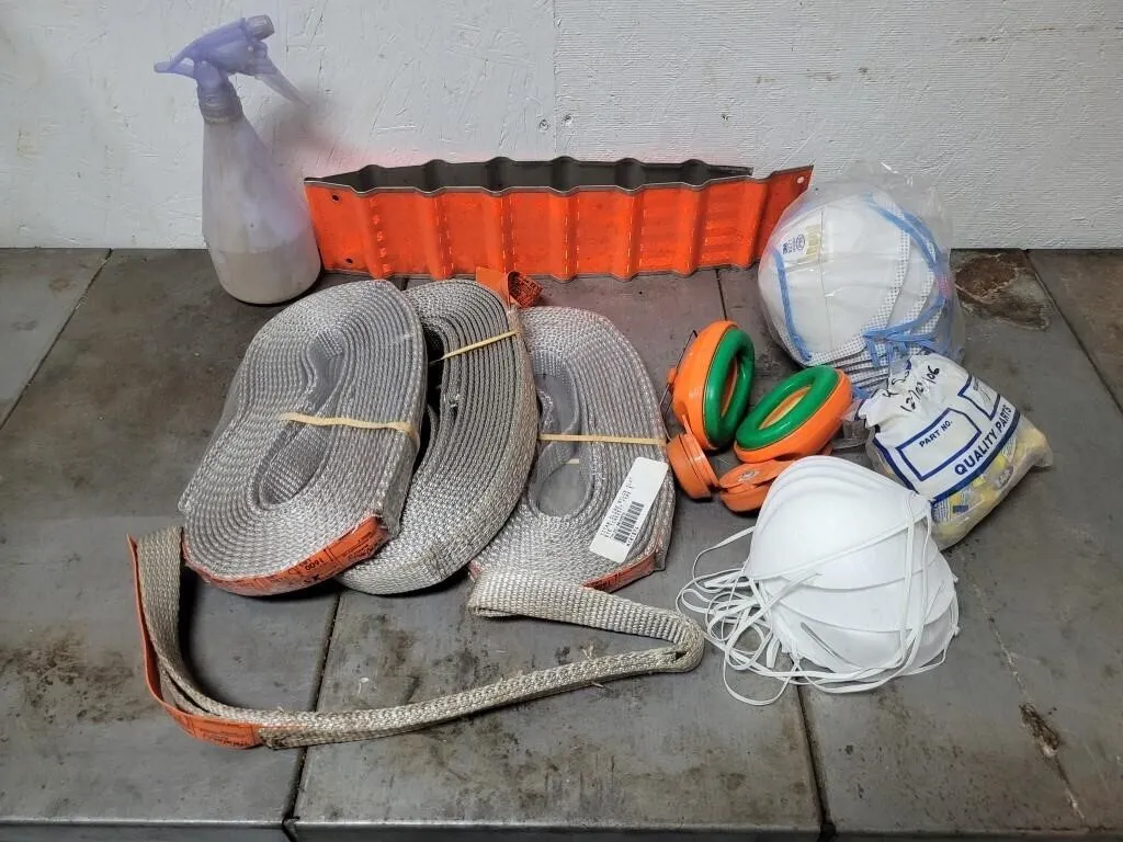 # Titan Flat Eye Slings , 3M Masks , Hearing