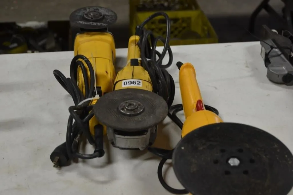 Skil, Dewalt& Wen angle grinders