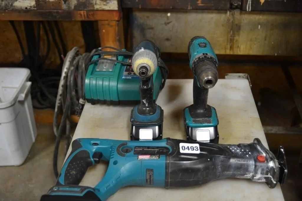 Makita cordless drills & reciprocating saw,charger
