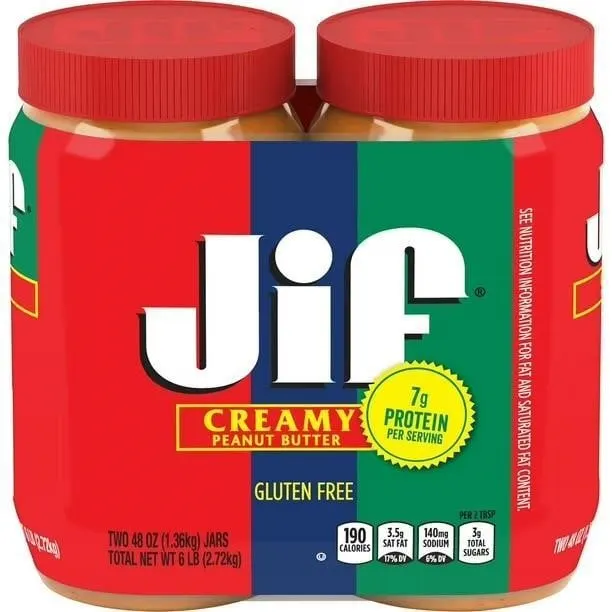 Jif Extra Crunchy Peanut Butter 48 oz 2pk